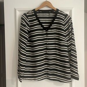 Zara Basic - Size M - Striped Blouse